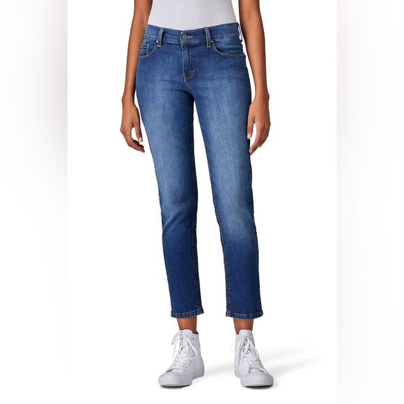Mott & Bow Slim Boyfriend Jeans in Ridge Dark Wash Denim Women’s Size 26 Waist - Picture 1 of 7
